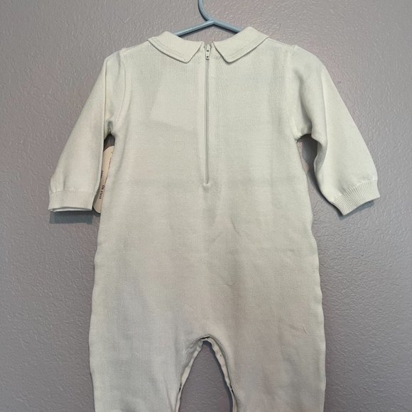 Elegant Christening Romper - Picture 2 of 4